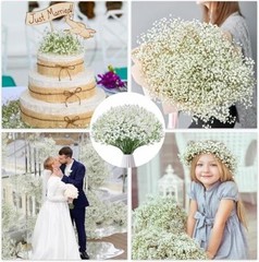 120PC Baby Breath Artificial Flowers – Babies Breath Flowers Artificial Bulk