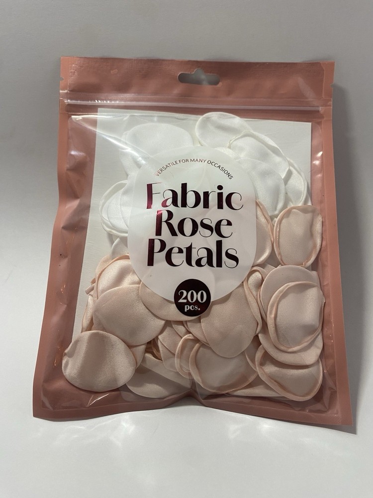 Vivitar Artificial Rose Petals 200 pcs White Light Pink Wedding Decoration
