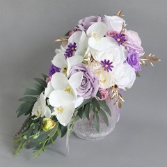 22 Wedding Bouquets for Bride Cascading Wedding Bouquet of Flowers Teardrop
