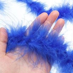 1 Pcs 6.6 Ft Feather Boas Feather for DIY Craft Sewing Trim Party Dark Blue