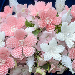400 Pack White Pearl Double Head 2mm Flower Stamens Artificial Floral Pistil DIY