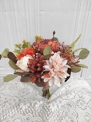 Fall Rustic Wedding bouquet/Bridal bridesmaid bouquet/Burnt Wedding Flower