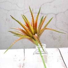 Set of 3 12″ tall Assorted Aloe Faux Succulent Picks Sprays Stems Wedding Party