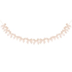 1 String of 13 PCS Champagne Bow Garland Banner Decoration Party Bow