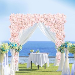 Sggvecsy Cherry Blossom Garland Artificial Flower Vines 2 2 Pack, Pink