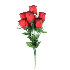 84 Black and Red SILK ROSE BUDS Wedding Flowers Bouquets Decorations on SALE