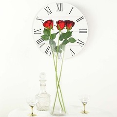 RED 24 Artificial 31″ Long Stem Silk ROSE FLOWERS Party Event Home Decorations