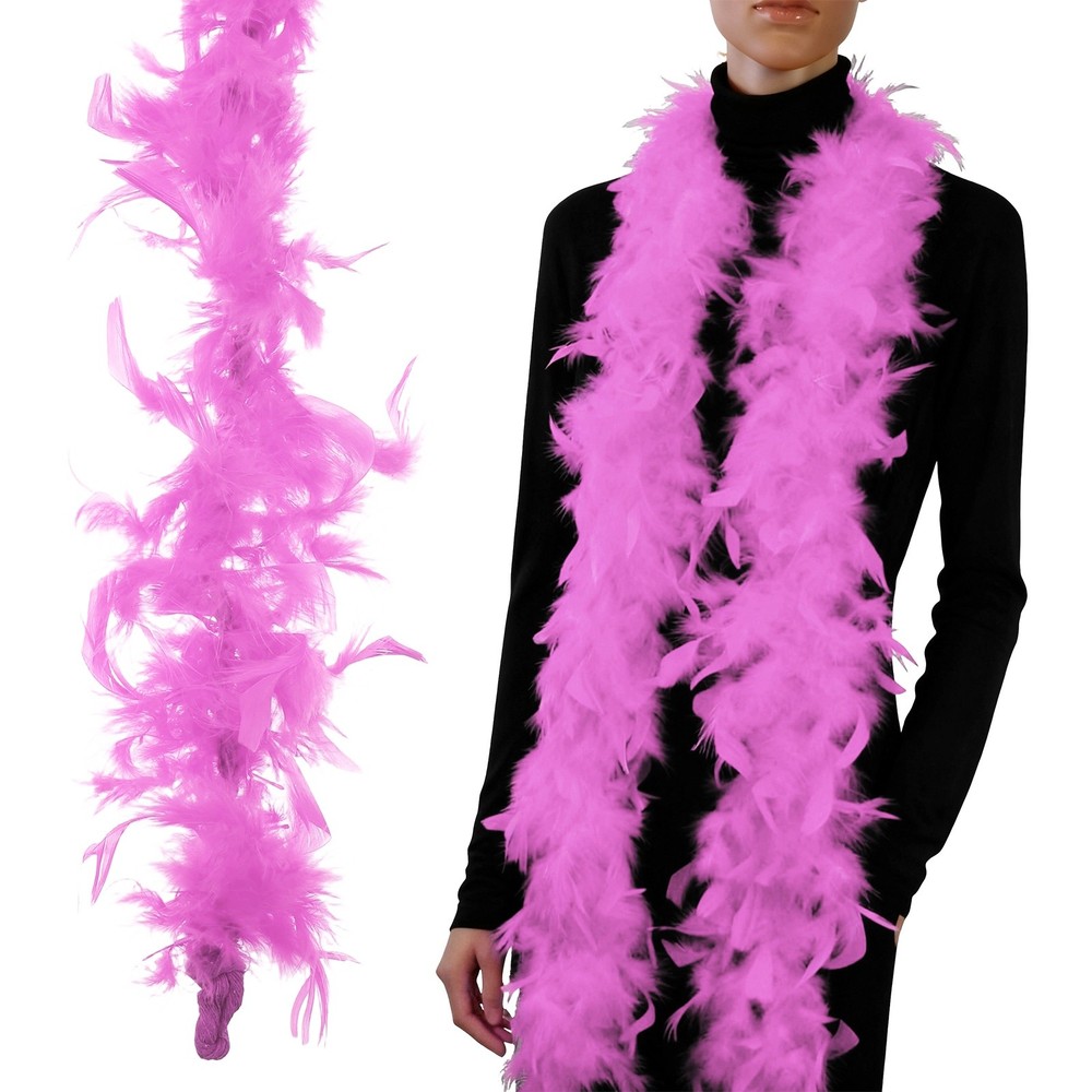 40g 2 Yards Feather Boa, Costume Turkey Chandelle Feathers Boa Rose Red