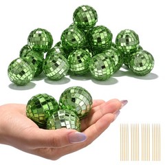 Yescom 20PCS 1.6″ Small Disco Ball Mirror Mini Hanging for Events Wedding Party