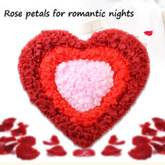 3000 pétalos de rosa roja, pétalos de rosa de flores de seda artificiales