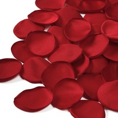 200pcs Red Silk Rose Petals for Weddings, Aisle Decor, Centerpieces & Parties