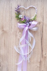 Flower girl wand, Lavender flower wand, Lavender small bouquet