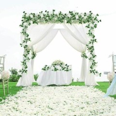 7.5ft Artificial Rose Garlands Fake Silk Flowers Hanging Vines Wedding Party US