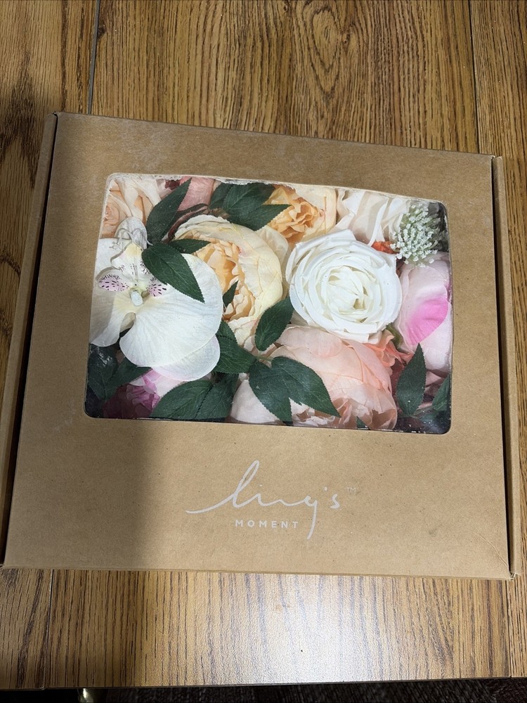 Ling’s moment Artificial Flowers Combo DIY Wedding Bouquets, Centerpiece, Party