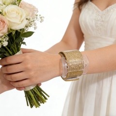 6 Pcs Corsage Wristlet Blank Bracelet Base Adjustable Making Supplies