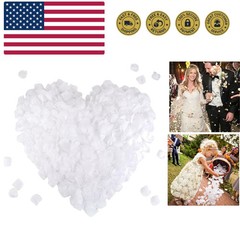 1500 PCS White Silk Rose Petals for Valentine’s Day,Romantic Night,Wedding,Pr…