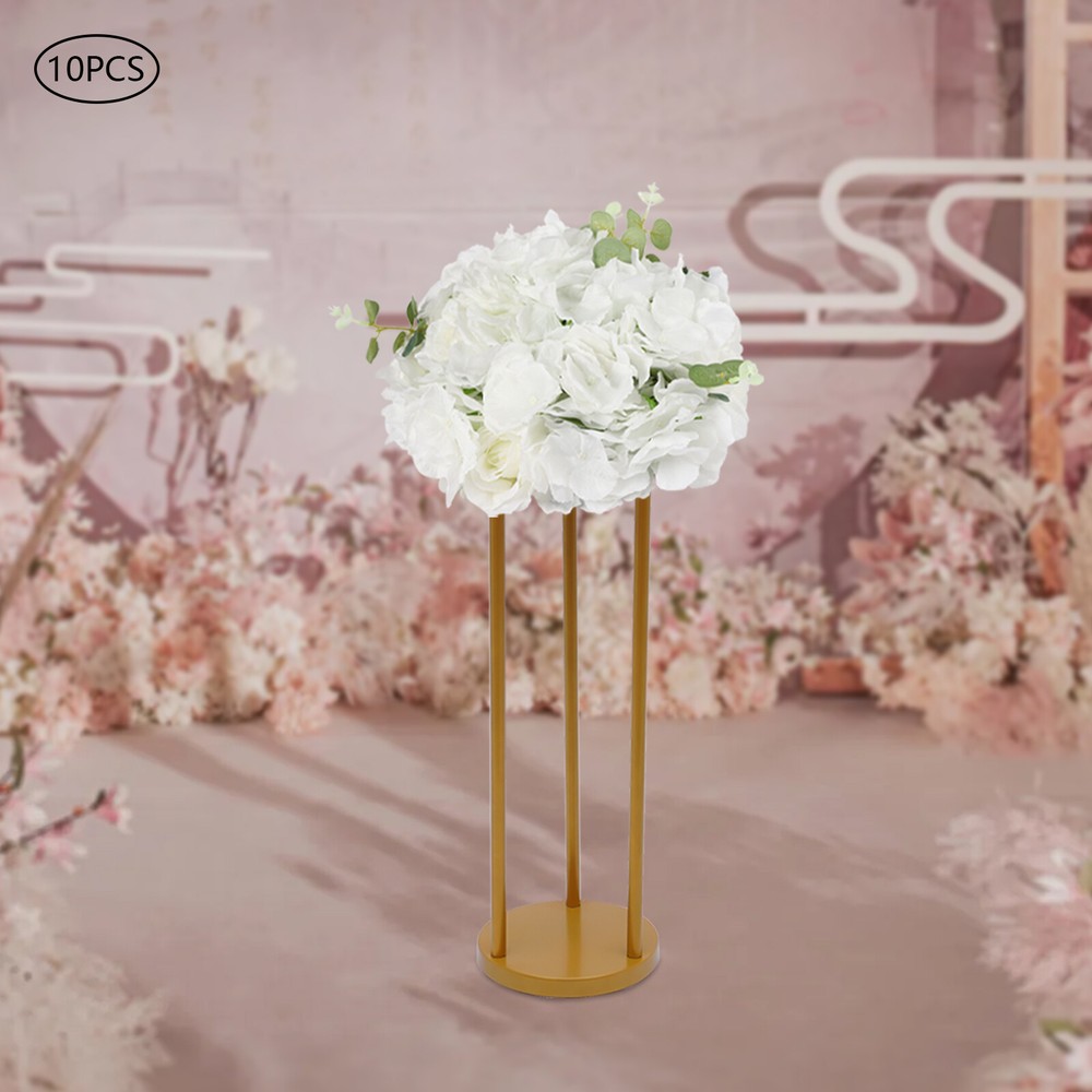 10 Pcs 7.87 inch Diameter Fake Flower Ball Arrangement Bouquet Party Centerpiece