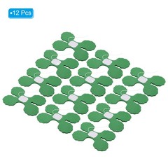 9.8ft Four-Leaf Garland, 12 Pack Tissue Paper Hanging Flower, Dark Green