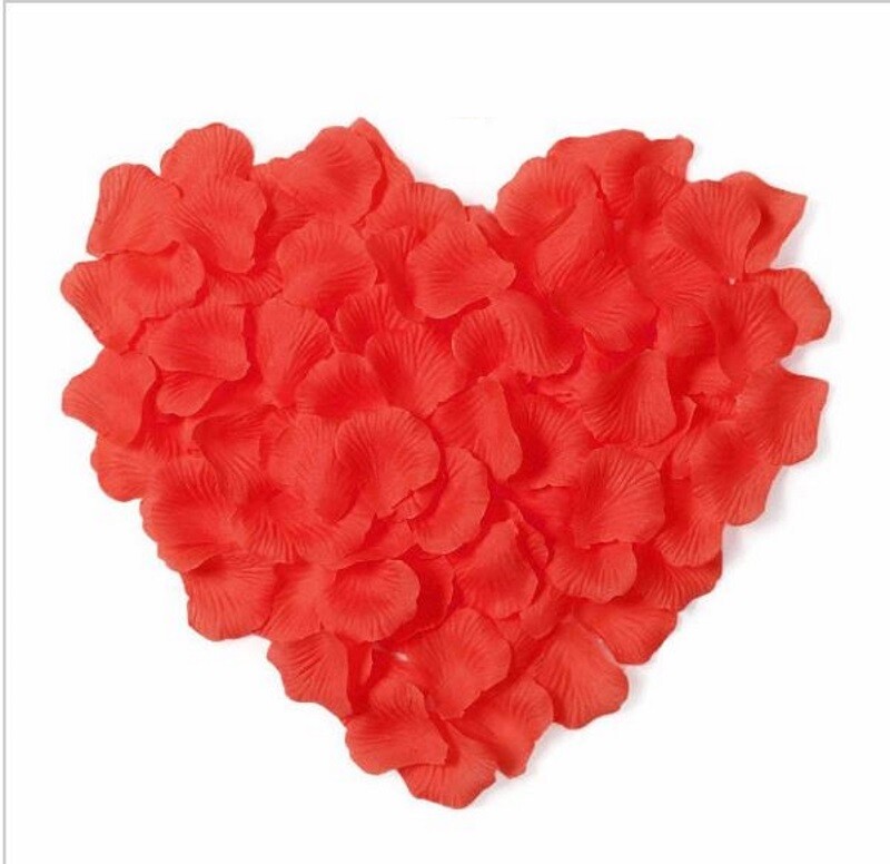90-100 Rose Petals Scatter Decoration Petals Silver Red Gold Purple