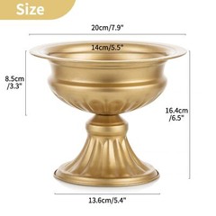 NUPTIO 10 Pcs Wedding Vase & 10 Pcs Artificial Flowers Set for Wedding Center…
