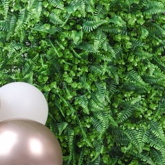 4 GREEN Assorted Artificial Foliage UV Protected WALL PANELS Party Decorations