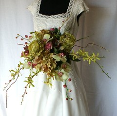 Orchid Garden Faux Wedding Bouquet