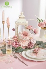 Artificial Flowers, Dusty Pink Silk Fake Flowers for DIY 1 A Dusty Pink
