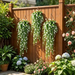 8pcs Artificial Plant Fake Eucalyptus Fern Hanging Flowe Vine Garden Home Decor