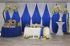 Wedding Decor (4) White Cherry Trees + (4) XXL Flowerballs + (2) 8ft Floor Trees