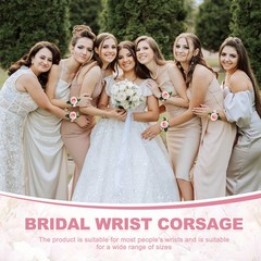 12 Pcs Corsage Wristlet Band, Aluminum Wrist Corsage Bracelets Bands, Silver