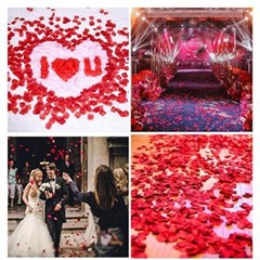 3000 Pcs Petalos De Rosa Secos Rojo Flor De Seda Petalo De Rosa Para Bano Ban