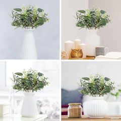 Artificial Baby’s Breath Flowers, 8 Pcs White Babies Breath Flowers Artificial