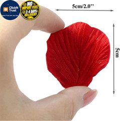 3000 PCS Red Rose Petals for Valentine’s 2 x 2 x 0.01 inches,