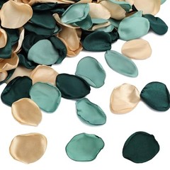 200 Pieces Silk Rose Petals Flower Silk Petals Artificial Scatter Dark Green