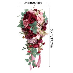 Wedding Bridal Bouquet Set Bride Bridesmaids Ceremony Anniversary Decor Gift