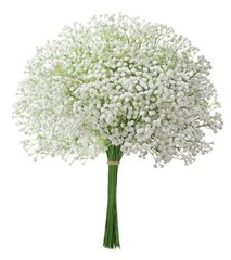 Babys Breath Artificial Flowers, 30 pcs White Flowers Baby Breath-white