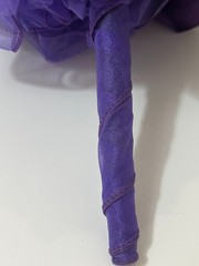 Artificial Flower Kissing Ball Purple Silk Rose Pomander for Wedding 1 Piece