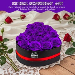 Extra Large 16 Preserved medium -7inch with Necklace, Purple