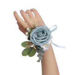 Elegant Wedding Boutonniere Artifical Flower Bridal Corsage for Weddings Party
