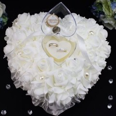FREE Rose Petals With This Ring Pillow/Flower Girl Basket/Bridal Garter Toss Set