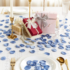 400PCS Light Blue Rose Petals Fake Slik Flower Petals for Wedding Artificial Flo