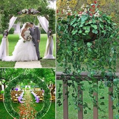 12 Pack Fake Vines for Room Decor Artificial Ivy Garland with 84 ft, Green