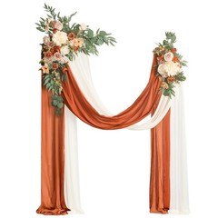 Ling’s Moment Fall Artificial Wedding Arch Flowers Kit Pack of 4, 2pcs Hangin…