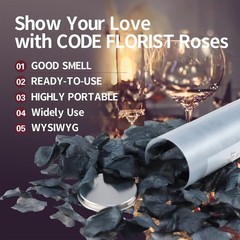 1100 PCS Black Silk Rose Petals for Valentine’s Day,Romantic Night,Wedding,Pr…