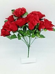 DIY Silk Flower Red Open Rose Bouquet refill (DIY)