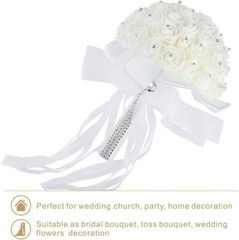 Ramo De Novia Flores Artificiales Decoracion Para Boda Matrimonio Accesorios NEW