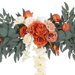 275cm Artificial Floral Garland Handmade Rattan Flower Garland For Wedding Party