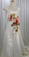 Sand and Beach Silk Cascade Wedding Bouquet