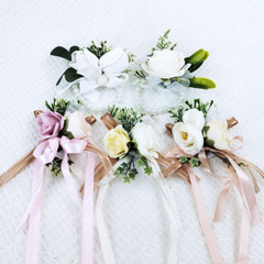 Artificial Silk Rose Wedding Bouquet – Bridal And Bridesmaid Floral Arrangement
