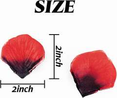 2500PCS Dark Red Artificial Rose Petals for Romantic Night, Wedding, Party, Anni